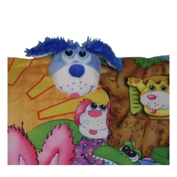 Stompeez Blue Dog Characters Pillow Case Sham Prexio Read - Picture 1 of 9